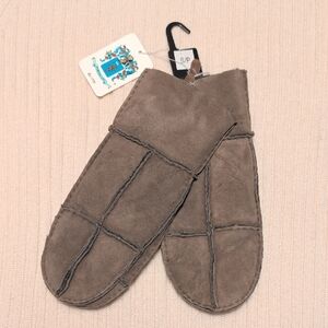 Portolano Shearling Leather Sheepskin Wool Mittens